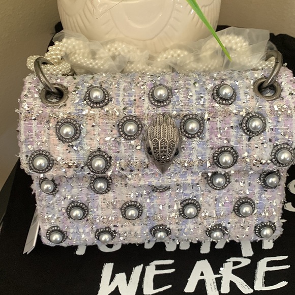 Kurt Geiger London Mini Kensington Tweed Convertible Shoulder Bag - Picture 13 of 17